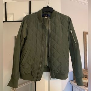 Blue Rain Bomber Jacket Size Medium